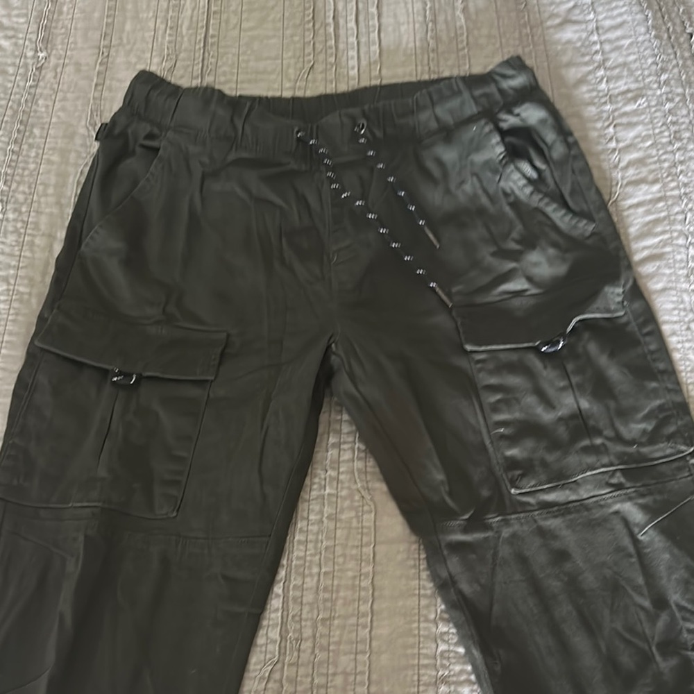 Ring of Fire Green Cargo Pants Durable Cotton Blend